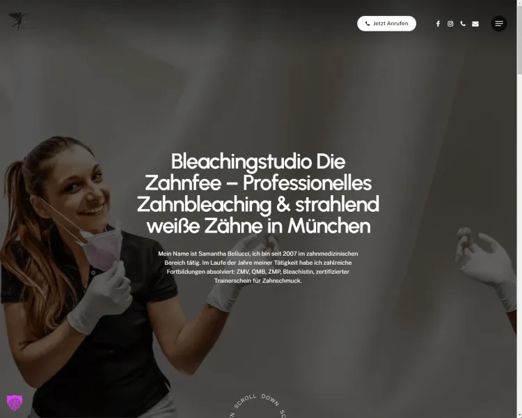 Bleachingstudio Die Zahnfee Website